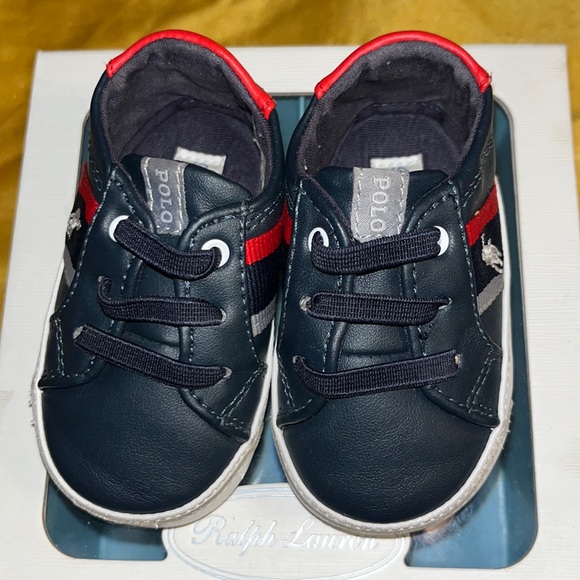 Polo Babyboy Crib Shoes…Size 2 - Picture 1 of 5